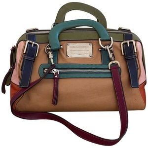 Dolce & Gabbana Multicolor Leather Miss Easy Way Satchel